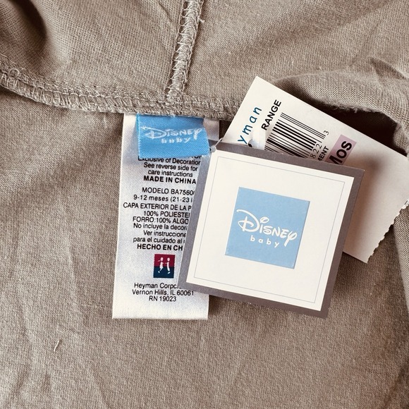 Vintage Disney Baby 9-12 Months - Pooh /Tigger Mesh Zip Hoodie/Jacket - Picture 8 of 9